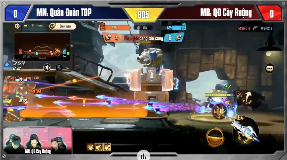 Metal Slug National Championship: Những tình huống tranh tài nảy lửa trong trận Chung kết MSNC mùa đầu tiên (Hình ảnh từ livestream)