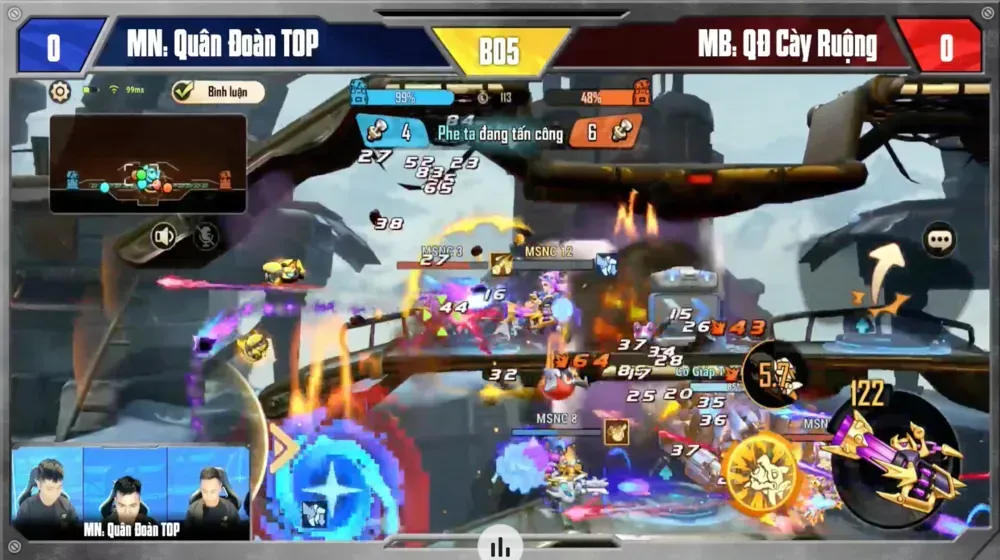 Metal Slug National Championship: Những tình huống tranh tài nảy lửa trong trận Chung kết MSNC mùa đầu tiên (Hình ảnh từ livestream)