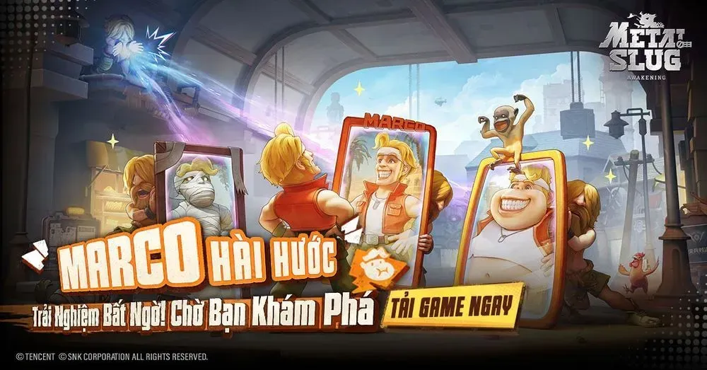 Metal Slug: Awakening - Nhân vật Marco trong Metal Slug: Awakening