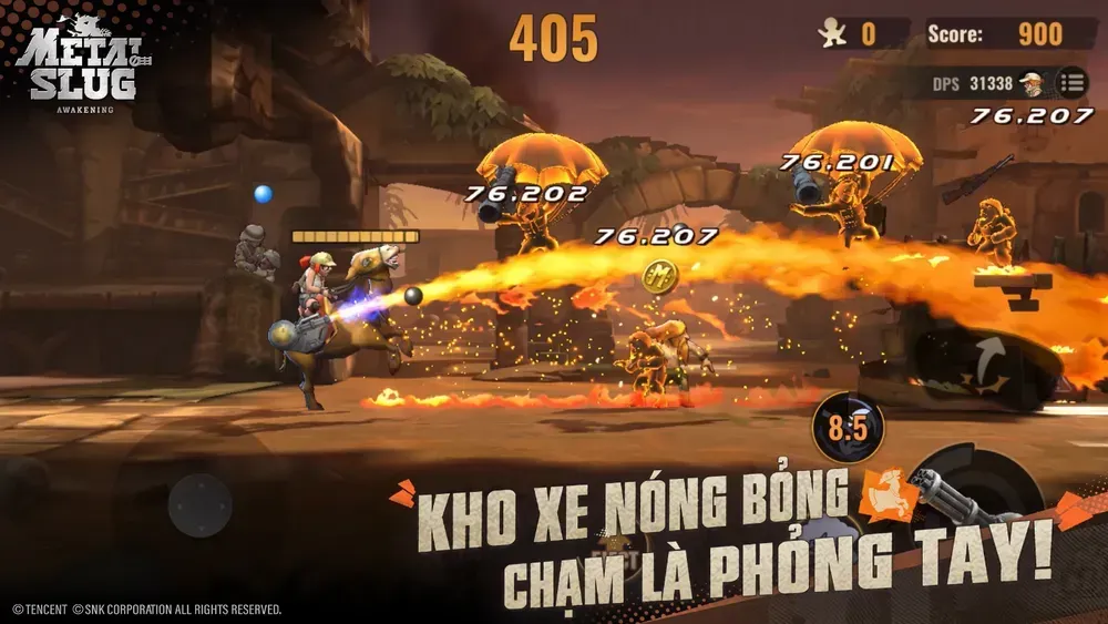 Metal Slug: Awakening - hệ thống phương tiện
