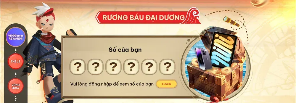 Sự kiện Rương Báu Đại Dương tại chương trình VNGGames Rewards