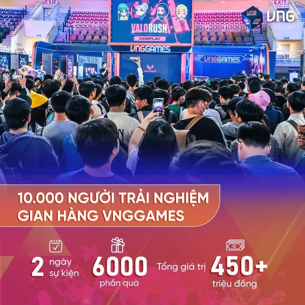 TRIỂN LÃM GAME – 10.000 NGƯỜI TRẢI NGHIỆM GIAN HÀNG VNGGAMES