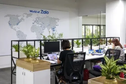 Zalo Pay working area inside the company's City campus. Photographer: Maika Elan/Bloomberg