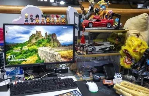 Working area of a game creation team member. Photographer: Maika Elan/Bloomberg